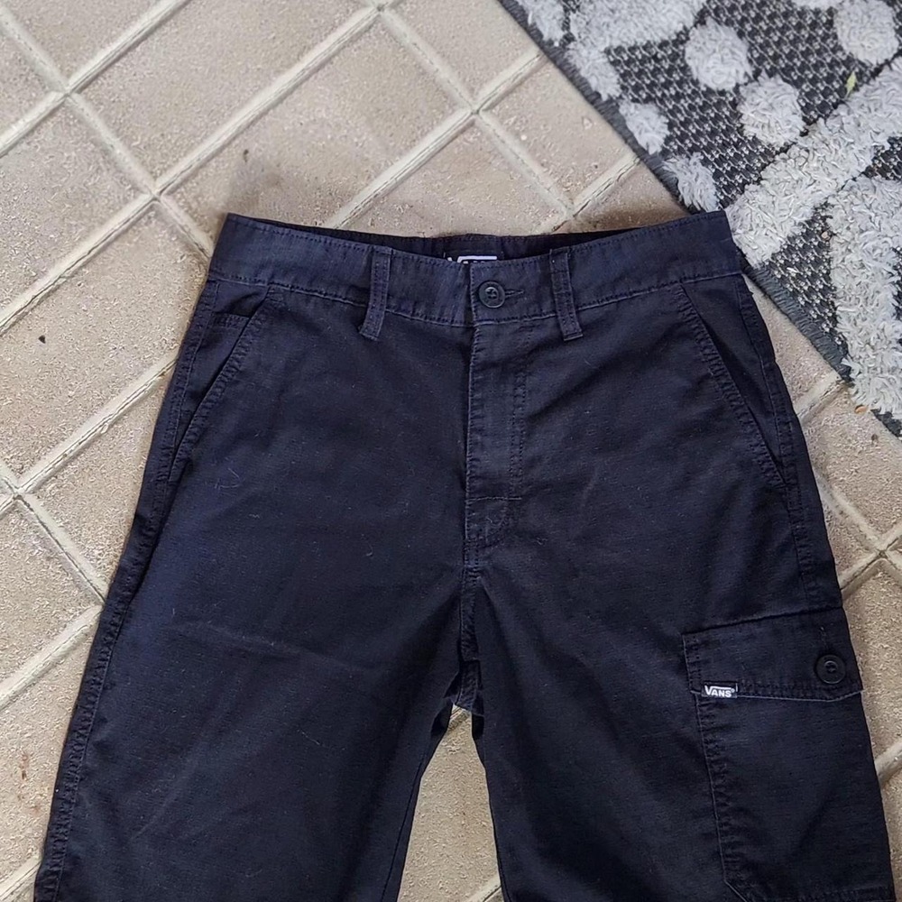 Vans OG Cargo Shorts Onyx Black Skater Utility Relaxed Fit Mens 28